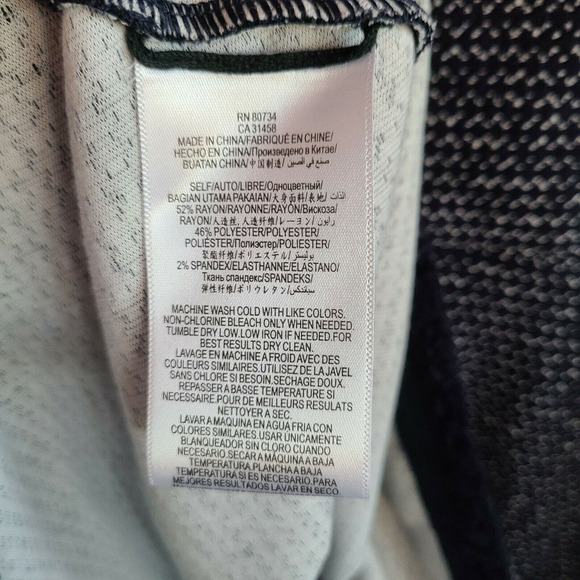 BCBGMAXAZRIA Linza Fringe Trim Knit Fit & Flare Dress XS NWT - Picture 12 of 12